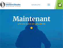 Tablet Screenshot of cliniquesolutionsdiscales.com
